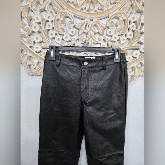 Princess Polly Macey Black Faux Leather Pants - Picture 5 of 12